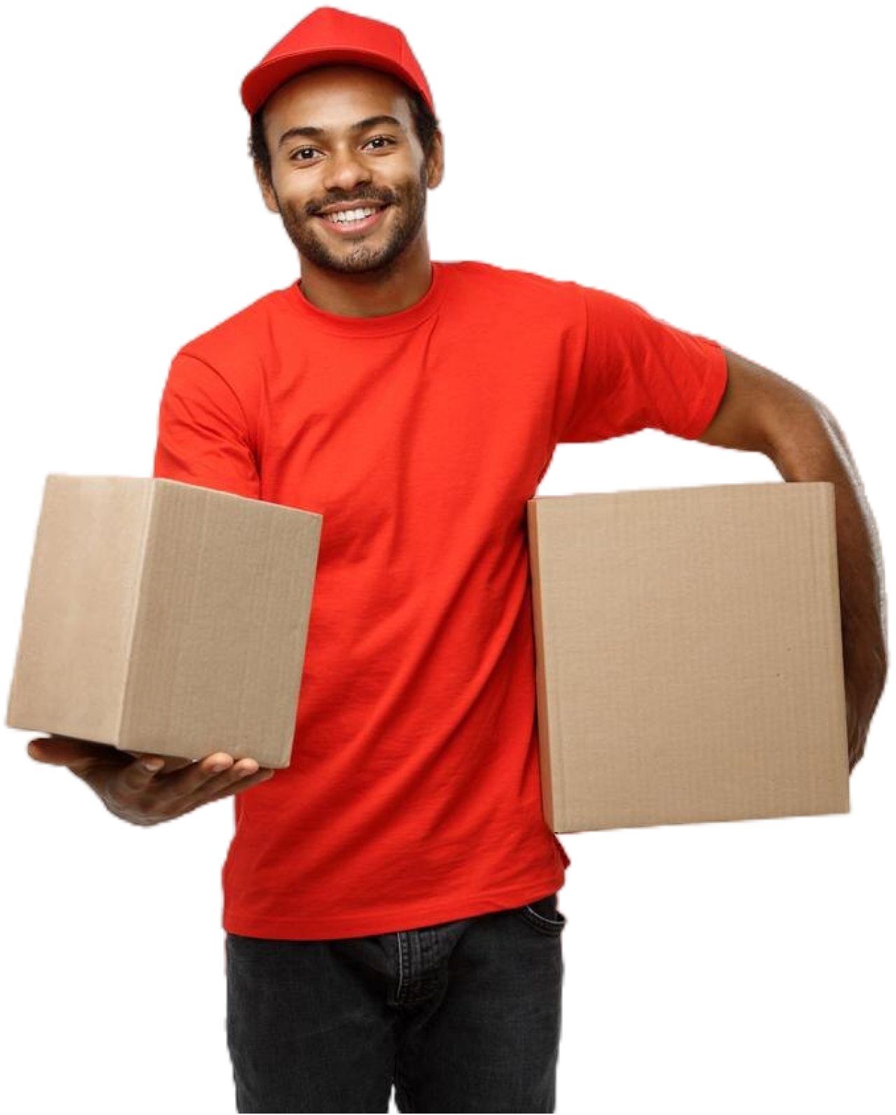 Logistics delivery worker